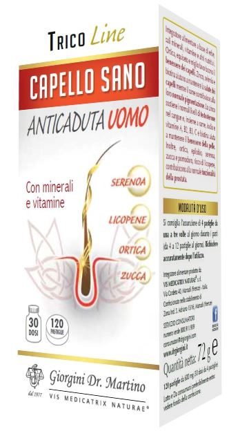 CAPELLO SANO ANTICADUTA UOMO 120 PASTIGLIE - Pharmaleader