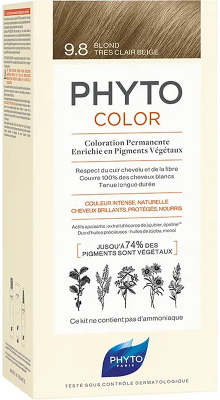 PHYTOCOLOR 9,8 BIONDO CHIARISSIMO CENERE LATTE 50 ML + CREMA 50 ML + MASCHERA 12 ML - Pharmaleader