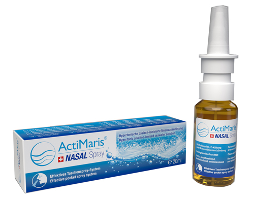 SOLUZIONE DECONTAMINANTE IPERTONICA ALCALINA DI ACQUA DI MARE IONIZZATA ACTIMARIS NASAL SPRAY 20 ML - Pharmaleader