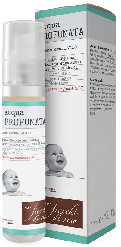 FIOCCHI DI RISO ACQUA PROFUMATA RINFRESCANTE TALCO 50 ML - Pharmaleader