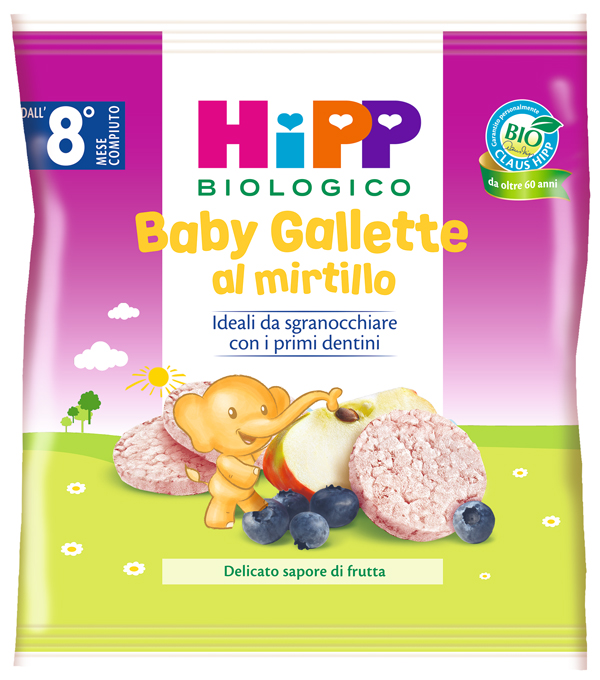 HIPP BABY GALLETTE DI RISO AL MIRTILLO 30 G - Pharmaleader