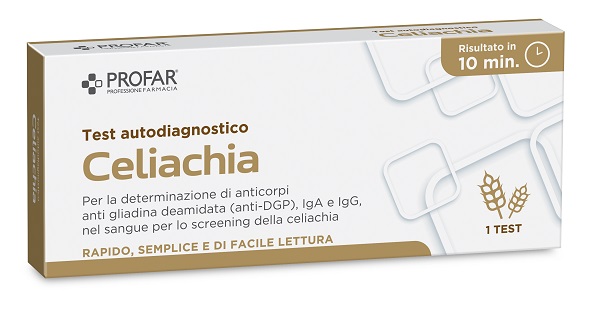 PROFAR TEST CELIACHIA TEST RAPIDO IMMUNOCROMATROGRAFICO A FLUSSO LATERALE 1 PEZZO - Pharmaleader