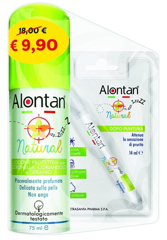 BI PACK NATURAL SPRAY 75 ML + AFTERBITE DOPO PUNTURA 14 ML - Pharmaleader