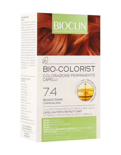 BIOCLIN BIO COLOR FAST&PERFECTION 6,4 BIONDO SCURO RAMATO CREMA COLORANTE 60 ML + RIVELATORE IN CREMA 60 ML + BIO COLOR SHAMPOO 10 ML + BIO COLOR MASCHERA 10 ML - Pharmaleader