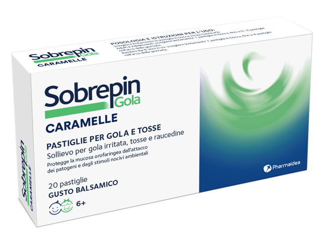 SOBREPIN GOLA CARAMELLE 20 PASTIGLIE GUSTO BALSAMICO - Pharmaleader