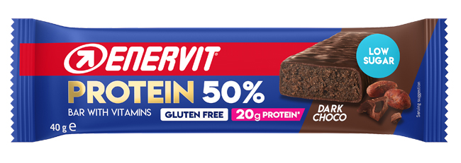 ENERVIT SPORT PROTEIN BAR 50% BARRETTA DARK CHOCOLATE 40 G - Pharmaleader