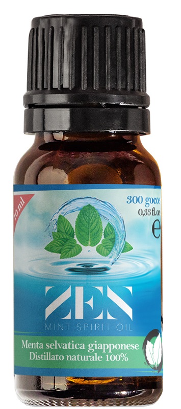 ZEN MINT SPIRIT OIL DISTILLATO NATURALE DI MENTA SELVATICA GIAPPONESE MENTHA ARVENSIS 10 ML - Pharmaleader
