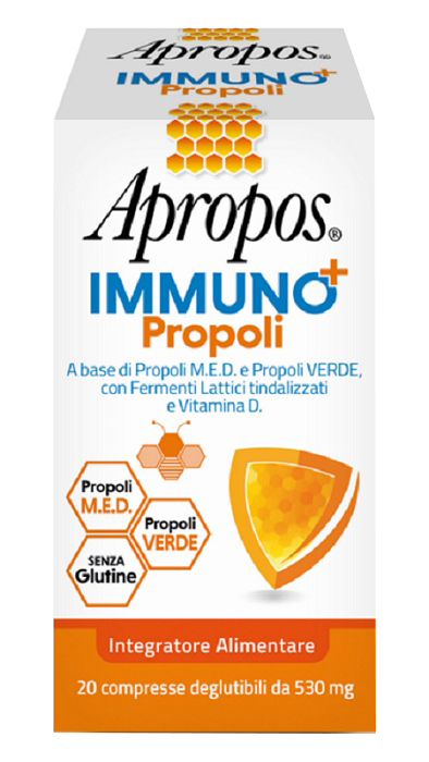 APROPOS IMMUNO+ PROPOLI 20 COMPRESSE DEGLUTIBILI - Pharmaleader