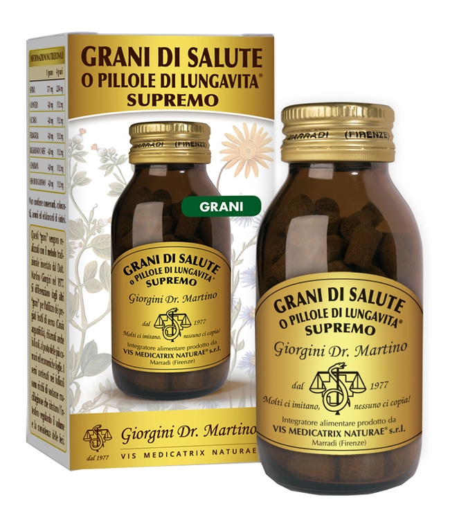 GRANI DI SALUTE O PILLOLE DI LUNGAVITA SUPREMO 90 G - Pharmaleader