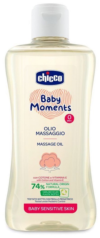 CHICCO BABY MOMENTS OLIO MASSAGGIO SENSITIVE 200 ML - Pharmaleader