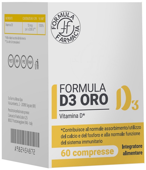 FORMULA D3 ORO 60 COMPRESSE - Pharmaleader
