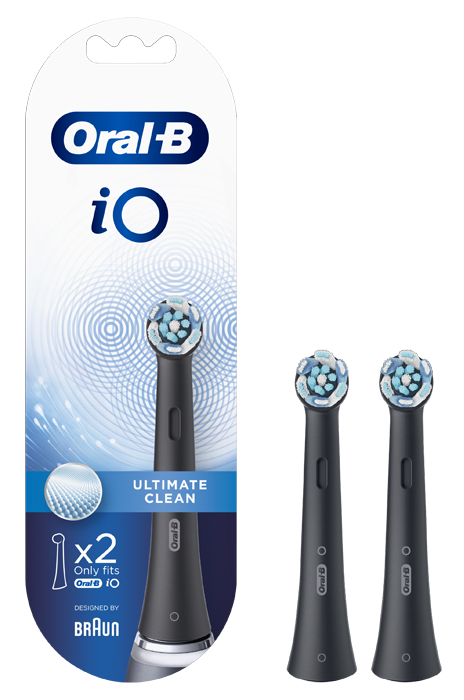 ORALB POWER REFILL IO ULTIMATE CLEAN BLACK 2 PEZZI - Pharmaleader