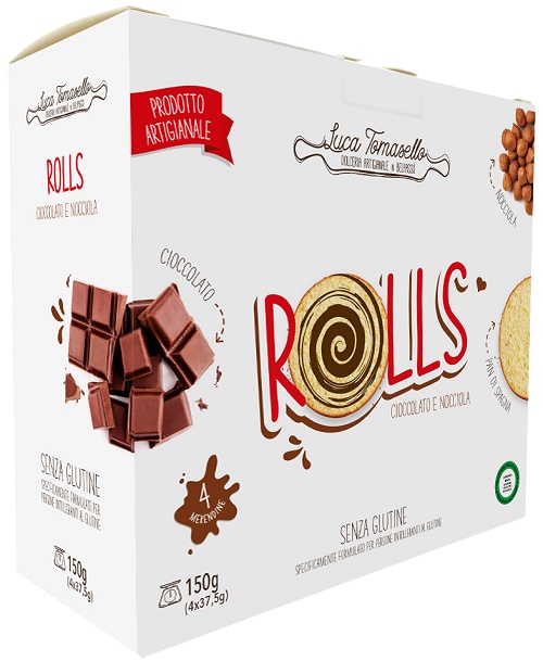 ROLLS MERENDINA CIOCCOLATO NOCCIOLA 150 G - Pharmaleader