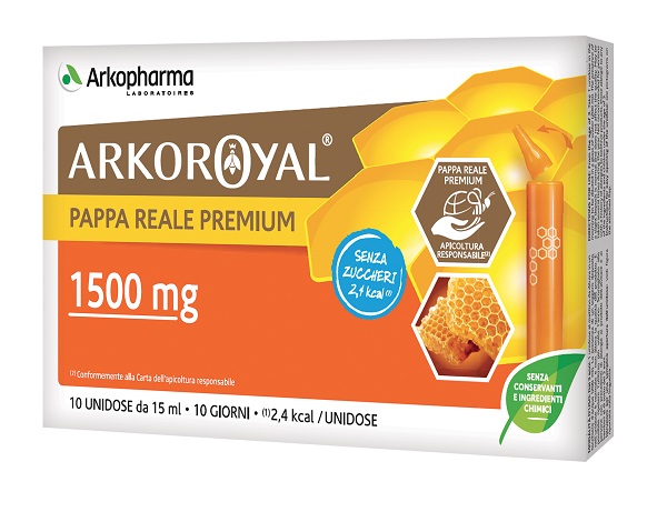 ARKOROYAL PAPPA REALE 1500MG SENZA ZUCCHERO 10 FLACONCINI DA 15 ML - Pharmaleader