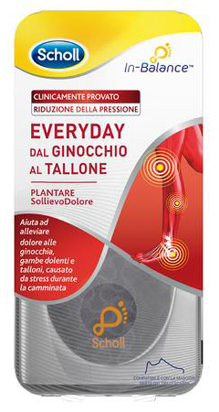 PLANTARE SOLLIEVO DOLORE DA GINOCCHIO A TALLONE SCHOLL IN BALANCE EVERYDAY L - Pharmaleader