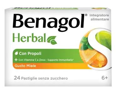 BENAGOL HERBAL MIELE 24 PASTIGLIE - Pharmaleader