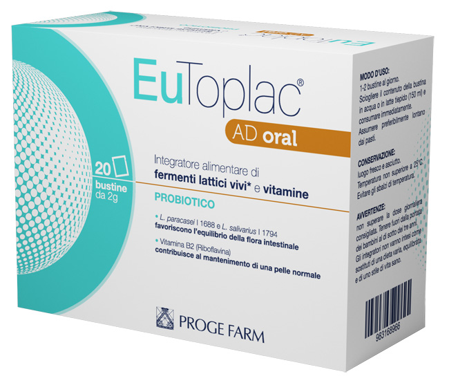 EUTOPLAC AD ORAL 20 BUSTINE - Pharmaleader