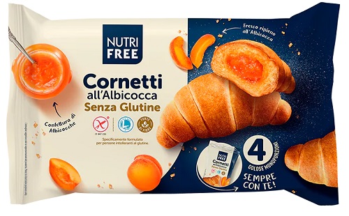 NUTRIFREE CORNETTI ALBICOCCA 4X60 G - Pharmaleader