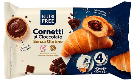 NUTRIFREE CORNETTI CIOCCOLATO 4X60 G - Pharmaleader