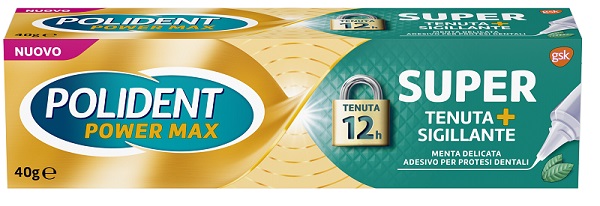 POLIDENT SUPER TENUTA+SIGILLANTE MENTA DELICATA ADESIVO PROTESI DENTALE 40 G - Pharmaleader