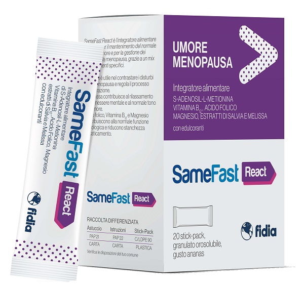 SAMEFAST REACT 20 STICK PACK - Pharmaleader