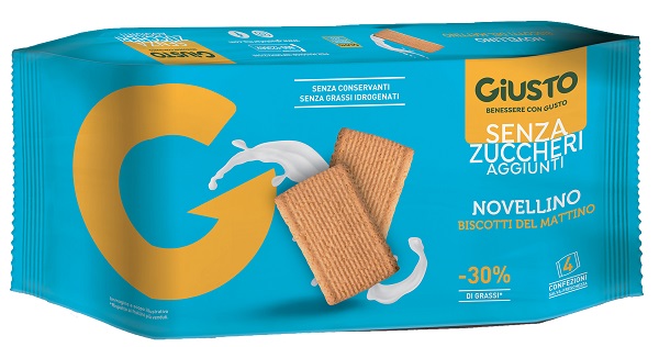 GIUSTO SENZA ZUCCHERO BISCOTTI MATTINO 350 G - Pharmaleader