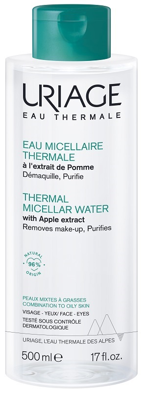 URIAGE EAU MICELLAIRE THERMALE PELLI MISTE GRASSE FLACONE 500 ML - Pharmaleader