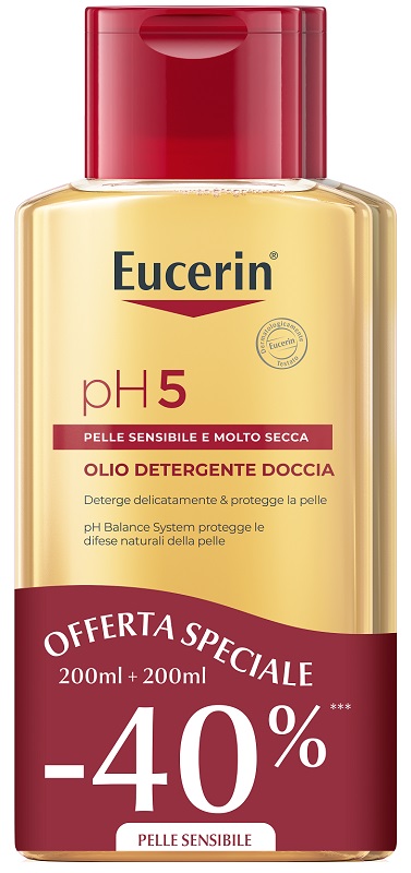 EUCERIN BIPACCO PH5 OLIO DETERGENTE 200 ML + 200 ML - Pharmaleader
