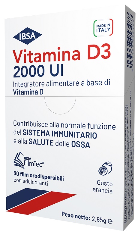 VITAMINA D3 IBSA 2000 UI 30 FILM ORODISPERSIBILI - Pharmaleader