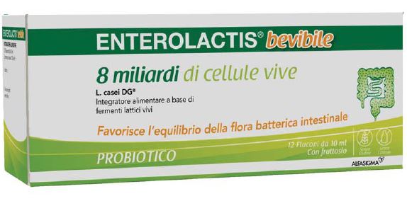 ENTEROLACTIS BEVIBILE 12 FLACONCINI X 10 ML - Pharmaleader