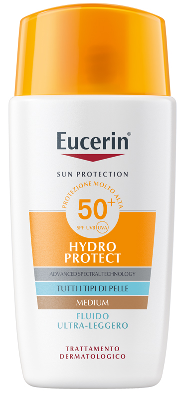 EUCERIN SUN FLUIDO ULTRA LEGGERO TINTED SPF50+ 50 ML - Pharmaleader